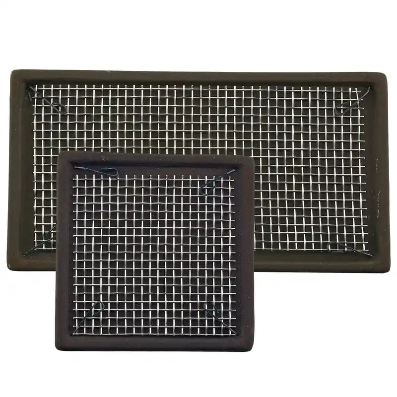 Aquasabi Keramik-Moos-Pad mit Edelstahlgitter 5 x 5 cm Expressversand