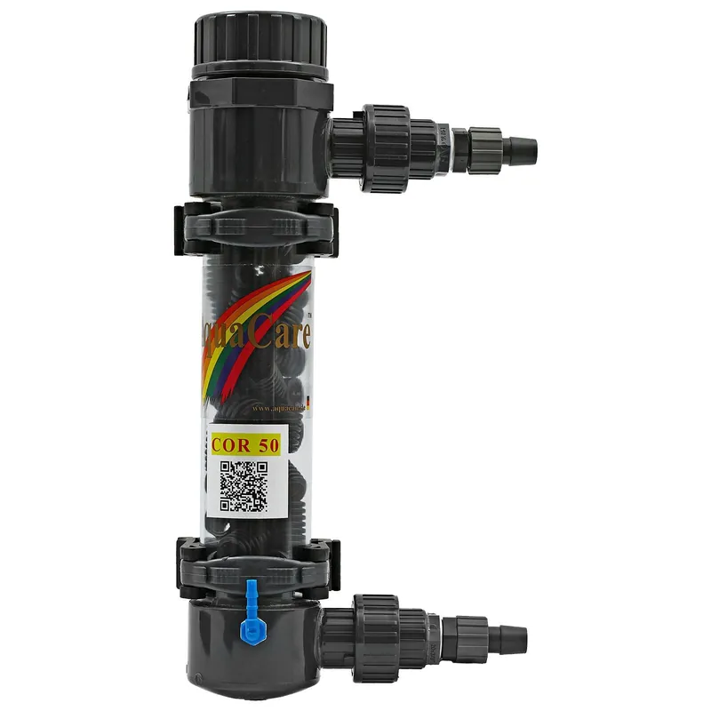 Markenprodukt AquaCare CO2-Reaktor 50 PVC-Tülle d12