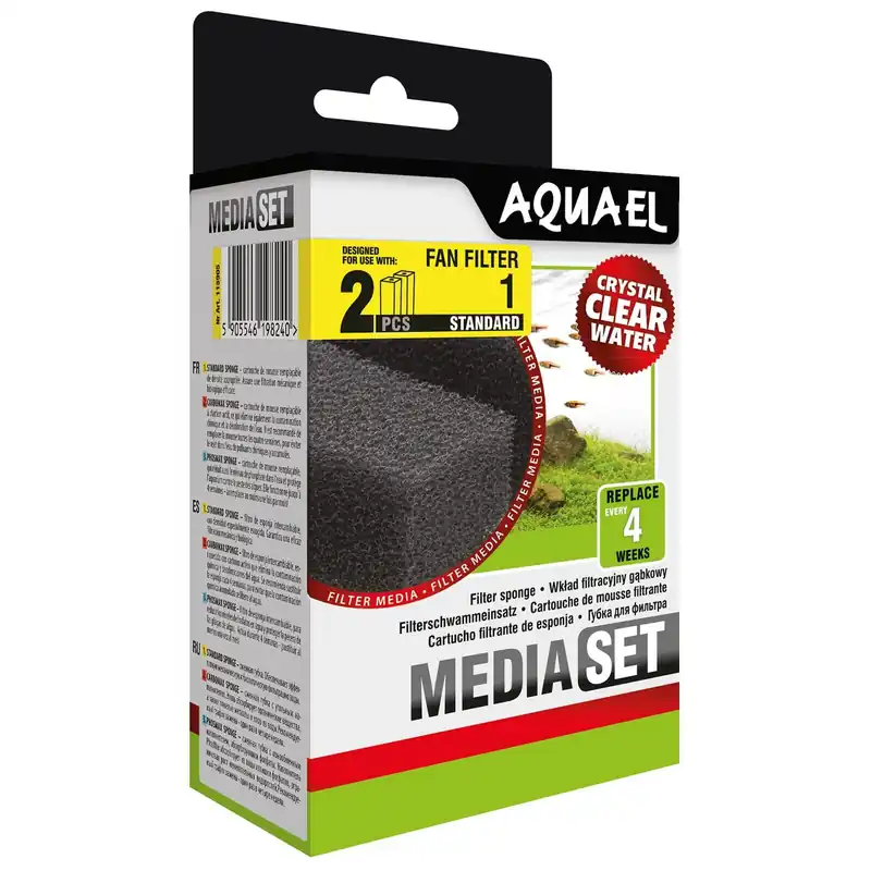 Aquael Filterschwamm FAN Filter Plus Standard FAN Plus Mikro (2x) Expressversand