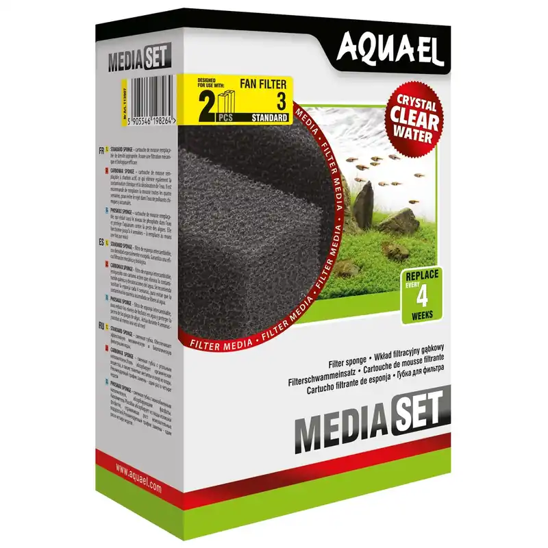 Aquael Filterschwamm FAN Filter Plus Standard FAN Plus Mikro (2x) Preisknaller