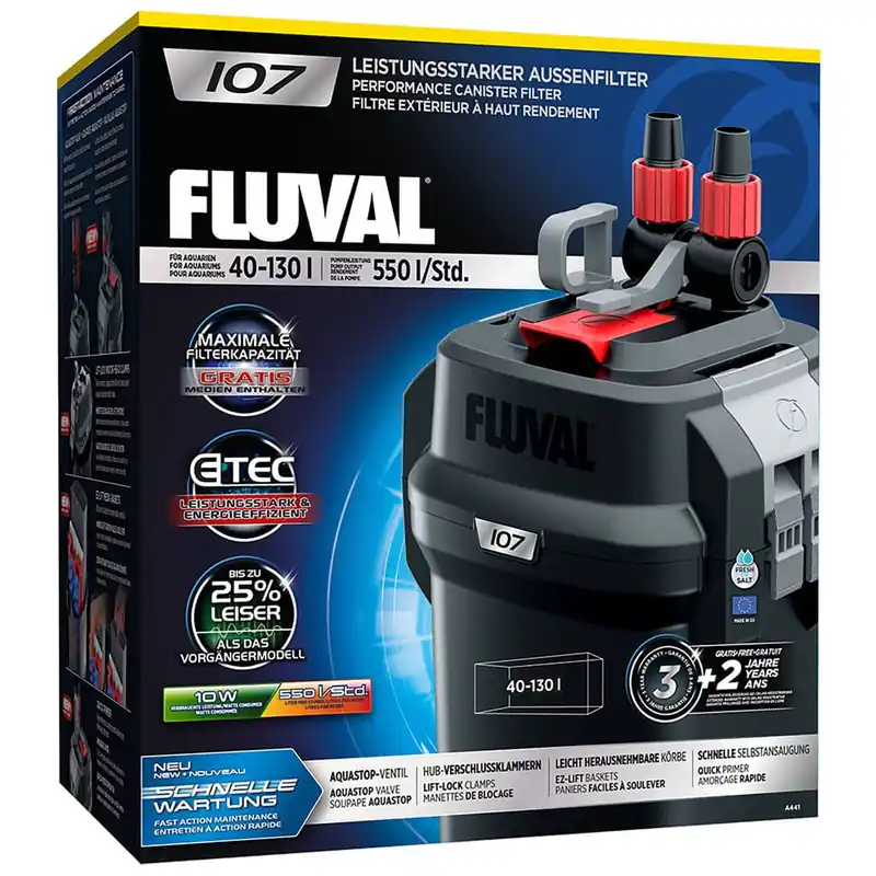 Fluval 07-Serie Außenfilter 107 Must-Have