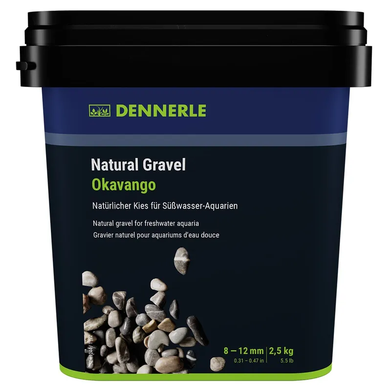 Zertifiziert Dennerle Natural Gravel Okavango 8-12 mm 500 g