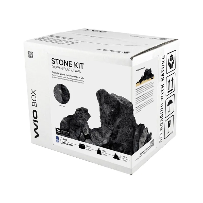 Top-Preis WIO Stones Darwin Black Lava Stone Set 60 cm