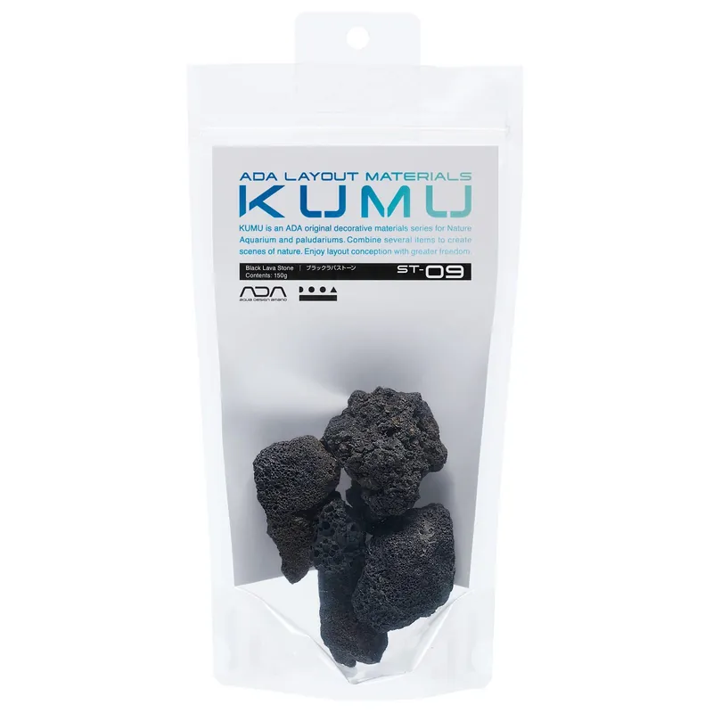 ADA KUMU Black Lava Stone 150 g Echt