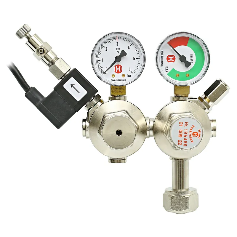 Schneller Versand Hiwi Doppelkammer Druckminderer + MV & RSV B-Ware