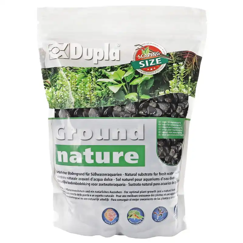 Dupla Ground Nature Black Pebbles 8-16 mm 2 kg Neue Ware