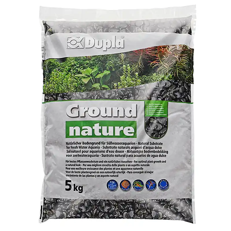 Dupla Ground Nature Black Pebbles 8-16 mm 2 kg Preiswert