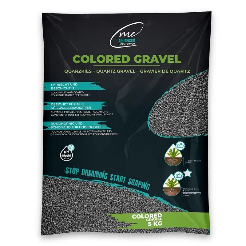 Me Colored Gravel Granite Grey 2,0-3,5 mm 5 kg Neu