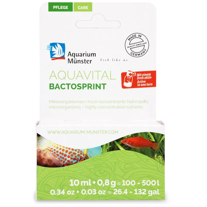 Sofort Bestellen Aquarium Münster Aquavital Bactosprint für bis zu 100 Liter Aquarienwasser