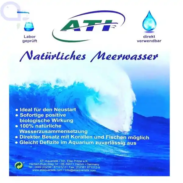 ATI Natürliches Meerwasser 8x10 Liter Echt