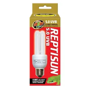 Zoomed ReptiSun 5.0 UVB Mini Compact, UVB-Lampe, 13 W Nur Für Kurze Zeit