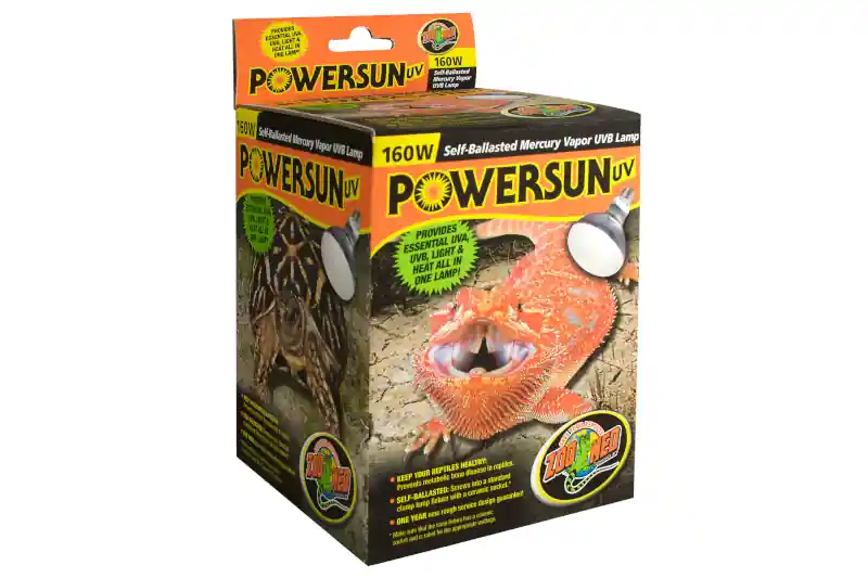 Zoomed PowerSun UV (Self-Ballasted MV), UVB-Vollspektrumlampe, 160 Watt Preis Gesenkt