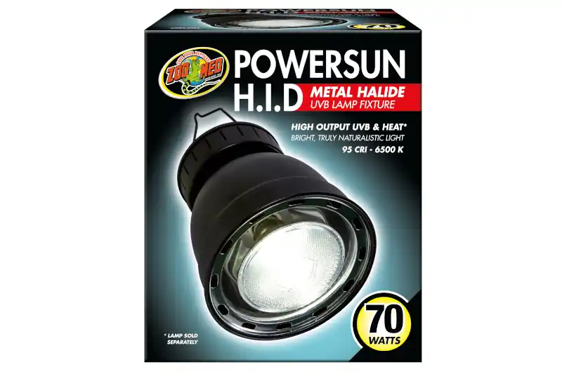 Preisknaller Zoomed Powersun H.I.D UVB Lamp Fixture, Lampenfassung, 70 W