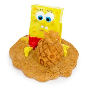 Markenware Penn-Plax SpongeBob & Ananashaus Sand, Aquarium-Deko, 6,35 cm