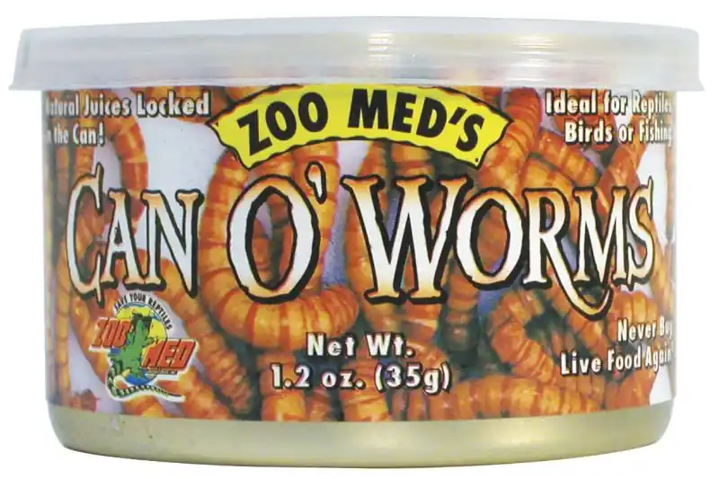 Zoomed Can O' Worms, Ergänzungsfutter-Mehlwürmer, 35 g Geprüft