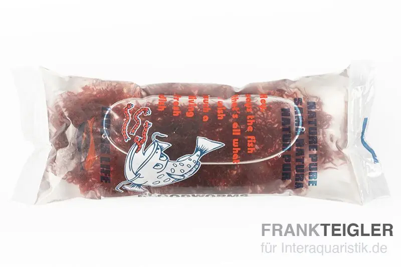 Preiswert Lebendfutter Rote Mückenlarven Portionsbeutel, 90 ml