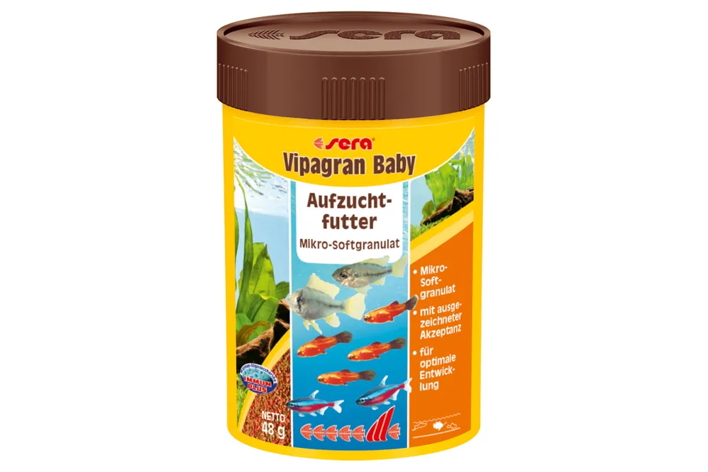 Finale Aktion Sera Vipagran Baby Nature, Aufzuchtfutter-Granulat, 100 ml