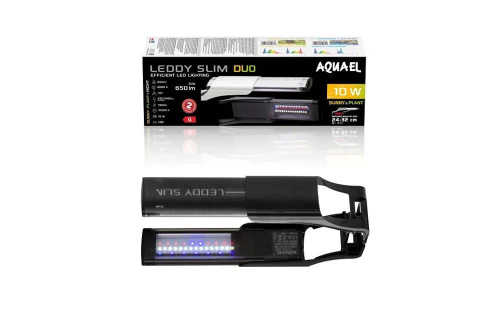 Aktuell Aquael Leddy Slim Duo, Sunny Plant & Night 2.0, schwarz, 20-50 cm, 10 W