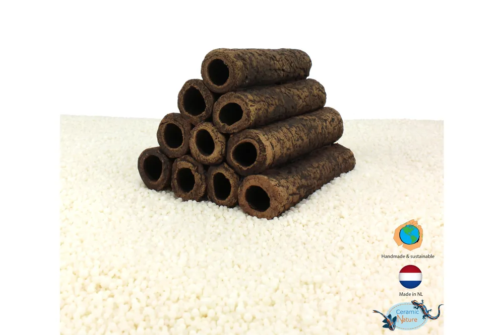 CeramicNature Pyramide 4+3+2+1, 10 Röhren, ca. 8 × 7,5 × 7 cm Neu Im Sortiment