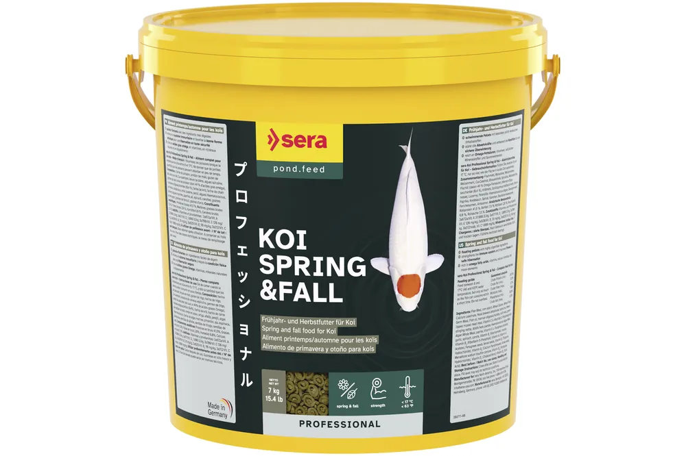 Sera Koi Professional Spring & Fall, Koifutter, 21 L (7 kg) Garantierte Lieferung
