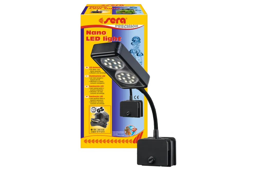 Echt Sera Nano LED light 3×2 W, Mini-Klemmlampe