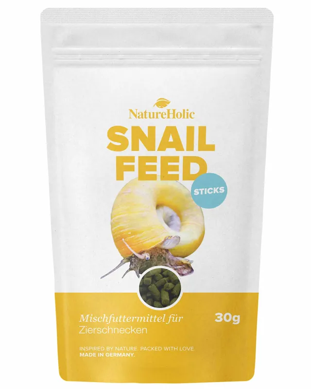 NatureHolic Snailfeed Sticks, Schnecken Futtersticks, 30 g Wochenendangebot