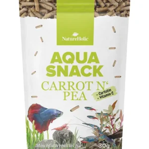 Super-Preis NatureHolic AquaSnack Carrot'n Pea Sticks, Futtersticks, 30 g