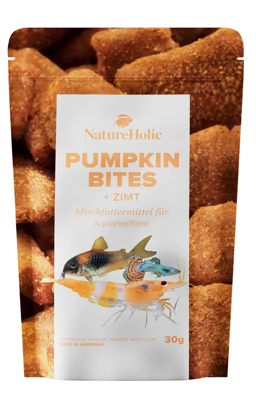 Saisonangebot NatureHolic Pumpkin Cinnamon Bites , Futter für Wirbellose, 30 g