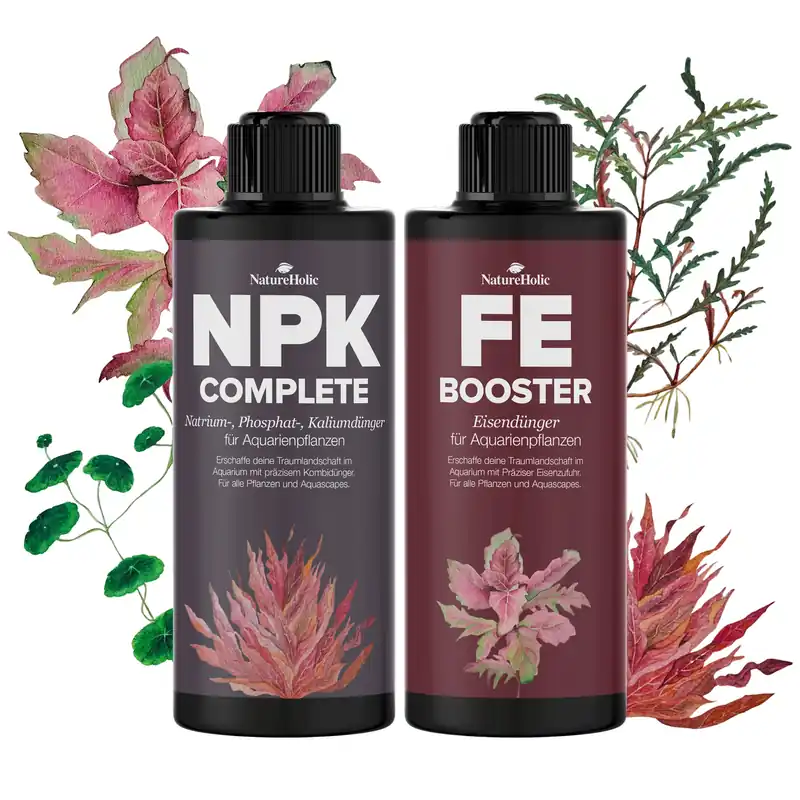 Sofort Bestellen NatureHolic Dünger Starter-Set, Aquarium Flüssigdünger, 2 x 250 ml