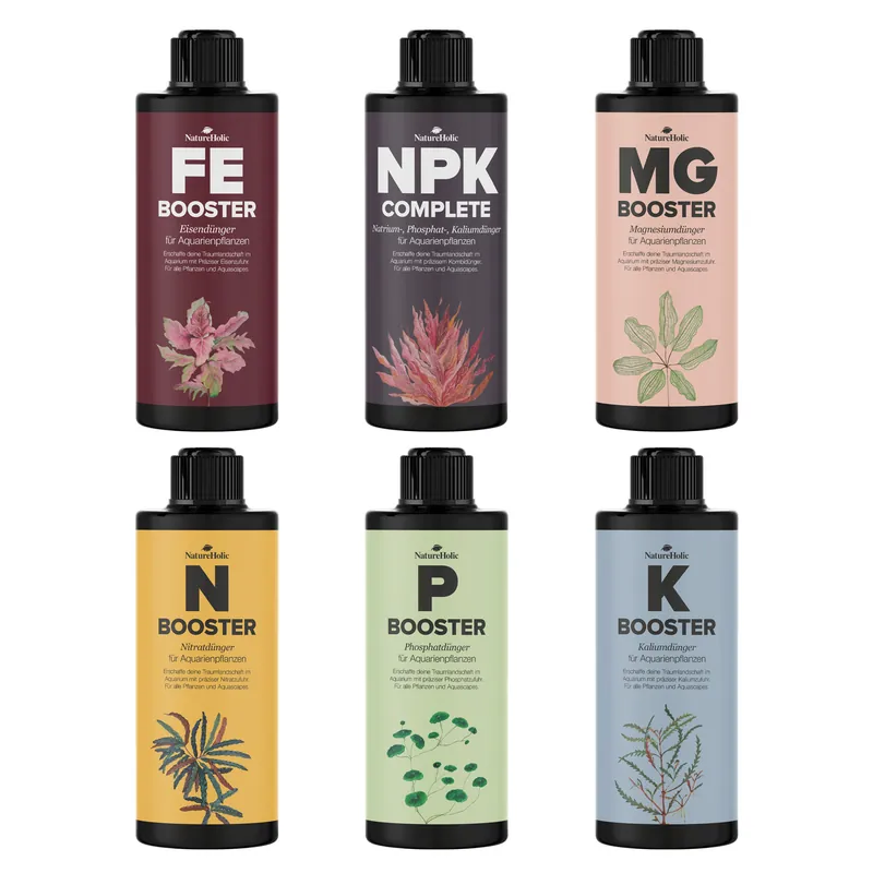 Solange Der Vorrat Reicht Natureholic Aquarium Dünger Komplettset, 6 x 250 ml