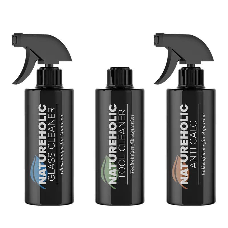 NatureHolic Aquarien Reinigungsset - 1x Kalkreiniger, 1x Glasreiniger & 1x Toolreiniger Kracherpreis