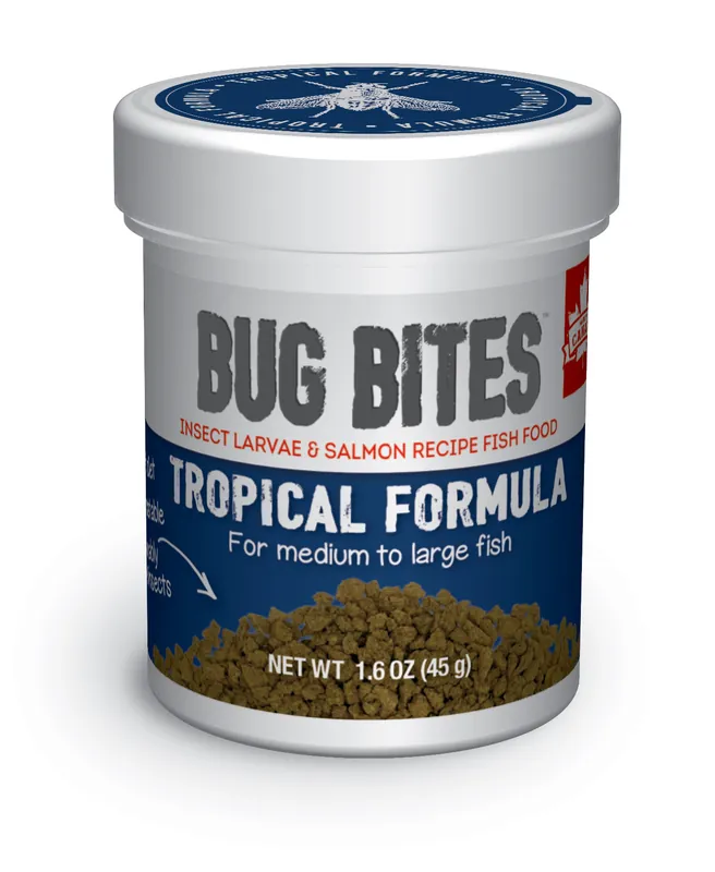 Garantierte Lieferung Fluval Bug Bites Tropische Fische M-L 45g