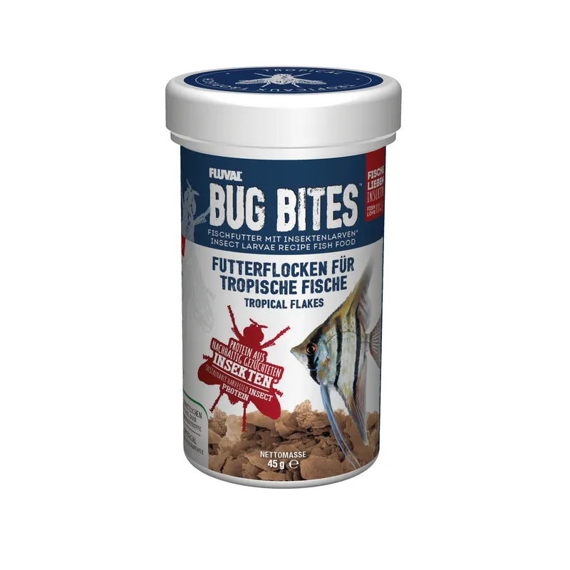 Wochenendangebot Fluval Bug Bites Tropical Flakes 250ml