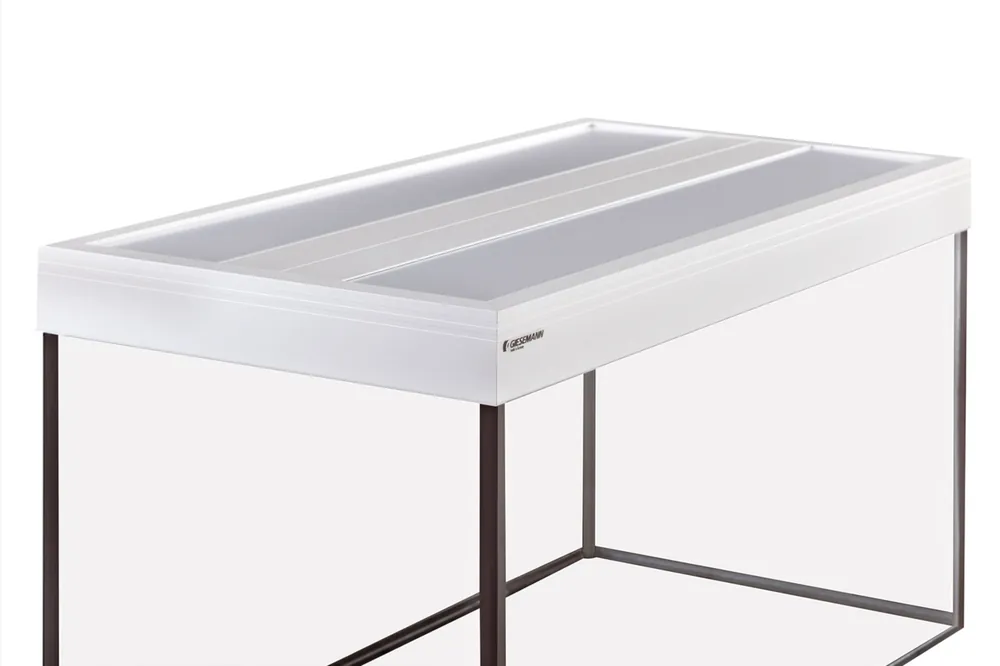 Giesemann Aquarienabdeckung Sphera T5 marine 130 x 60 cm mit RAZOR 2 x 54 W Sonderangebot