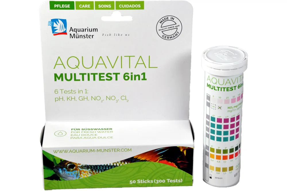 Preiswert Aquavital Multitest 6in1 (50 Teststreifen)