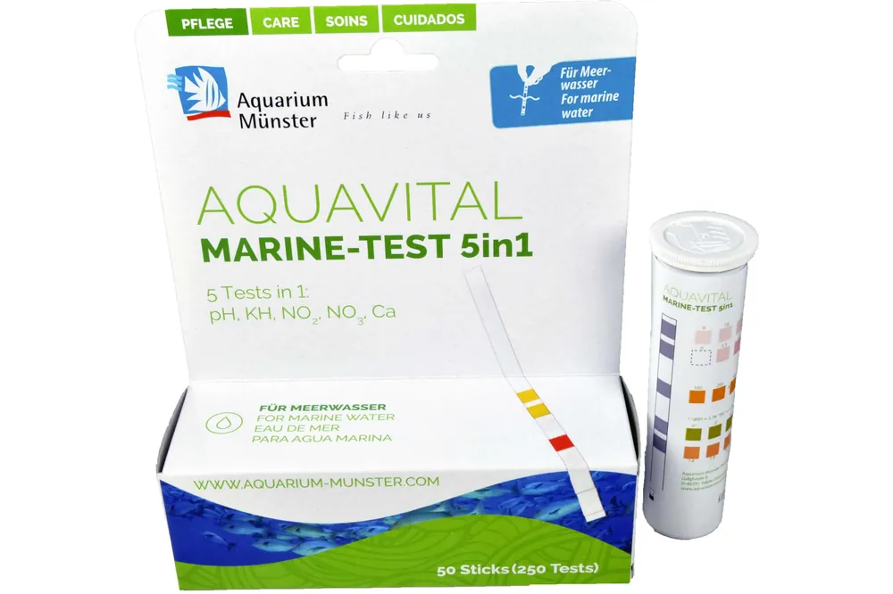Aquavital Marinetest 5 in 1 (50 Teststreifen Meerwasser) Must-Have