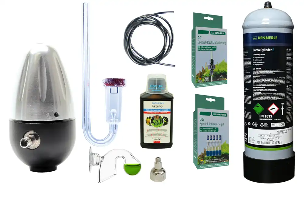 Nur Für Kurze Zeit CO₂ Komplettset mit 1200 g Flasche für Aquarien bis 240 L