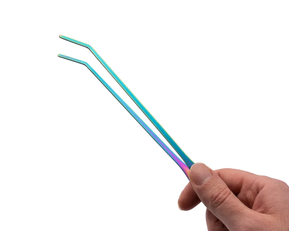 NatureHolic Scaping Tweezers curved color, gebogene Pflanzenpinzette, 27 cm Saisonangebot