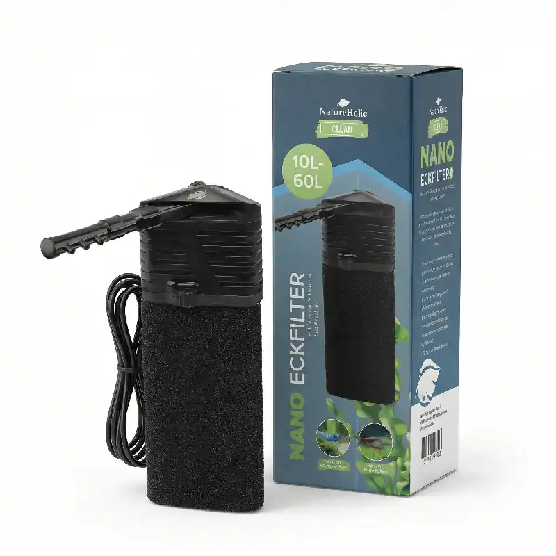 Kracherpreis NatureHolic Nano Eckfilter, Der Garnelenfilter, 100% Garnelen- & babysicher