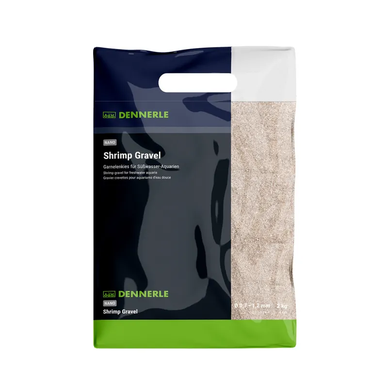 Bestseller Nano grava para gambas Sunda blanca 0,7-1,2 mm (2 kg)