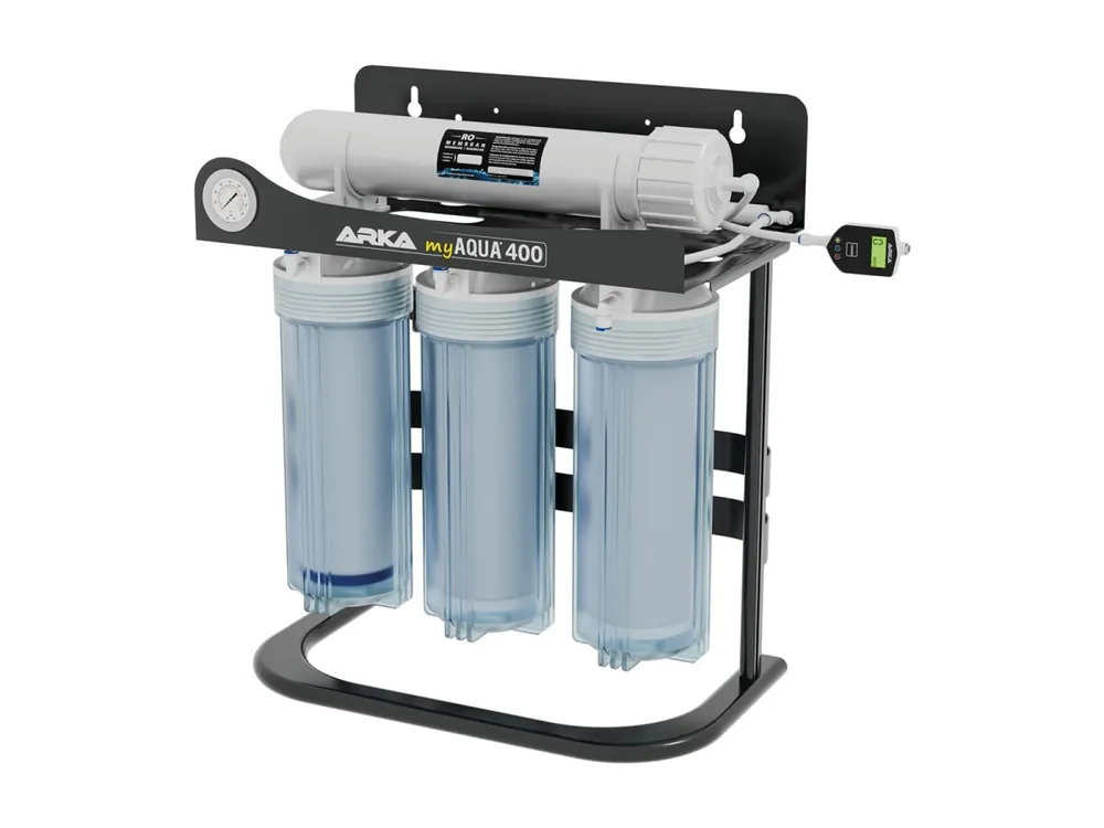 Billig ARKA myAqua 400® - Sistema de ósmosis inversa con aumento de presión, hasta 400 litros / día