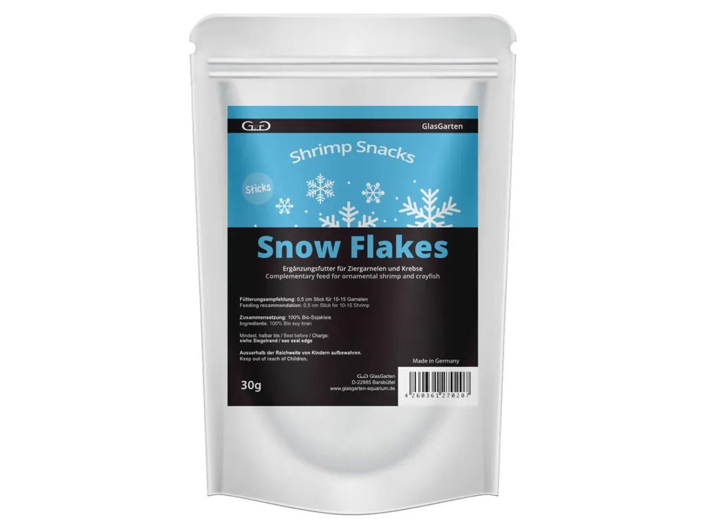 Meistverkauft GlasGarten – Shrimp Snacks Snow Flakes 30g