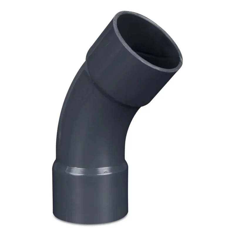 Angebot PVC Rohr Bogen 45° 2x Klebemuffe 32 mm
