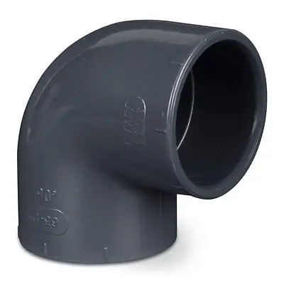 PVC Rohr Winkel 90° mit 2x Klebemuffe 25 mm Letzte Chance