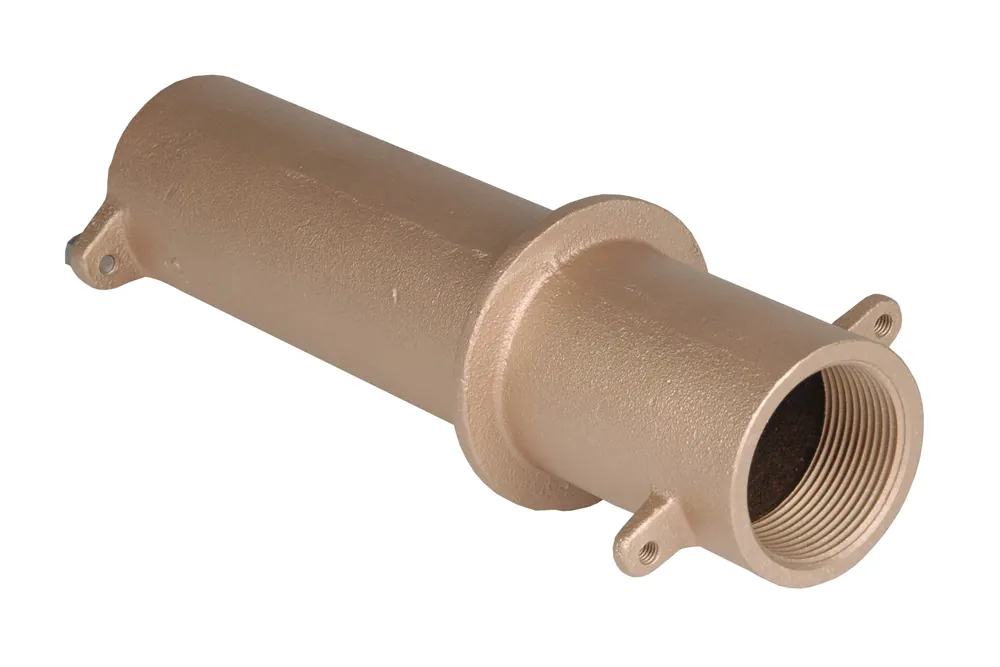 Neuheit Lahme Rotguss Wanddurchführung Fliesenbecken 1 1/2" Innengewinde x 1 1/2" Innengewinde. 240 mm lang
