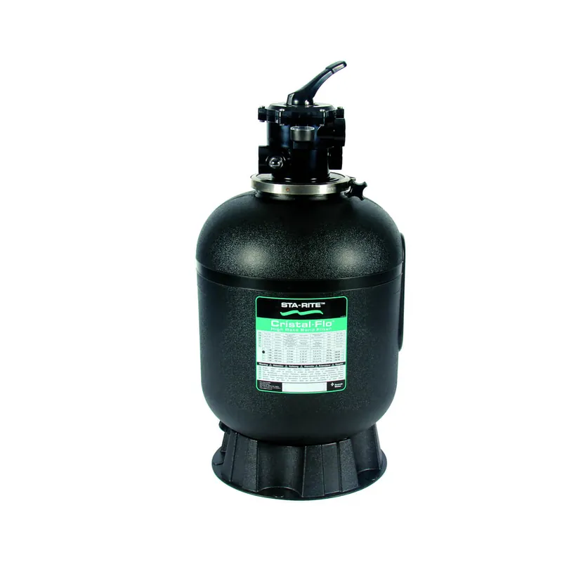 Cristal Flo Sta Rite Sandfilter Ø 380 mm. 15". Höhe 800 mm. Sand 50 kg. Filterleistung max. 5 m³/h. 1 1/2" Ventil Online Kaufen