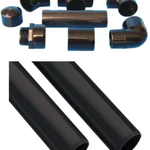 Schwarze PVC Fittings und Rohr Klebekappe Schnäppchen