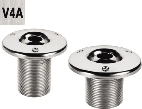 V4A Edelstahl Einlaufdüse für Betonbecken 50 mm Gewindelänge Jetzt Bestellen