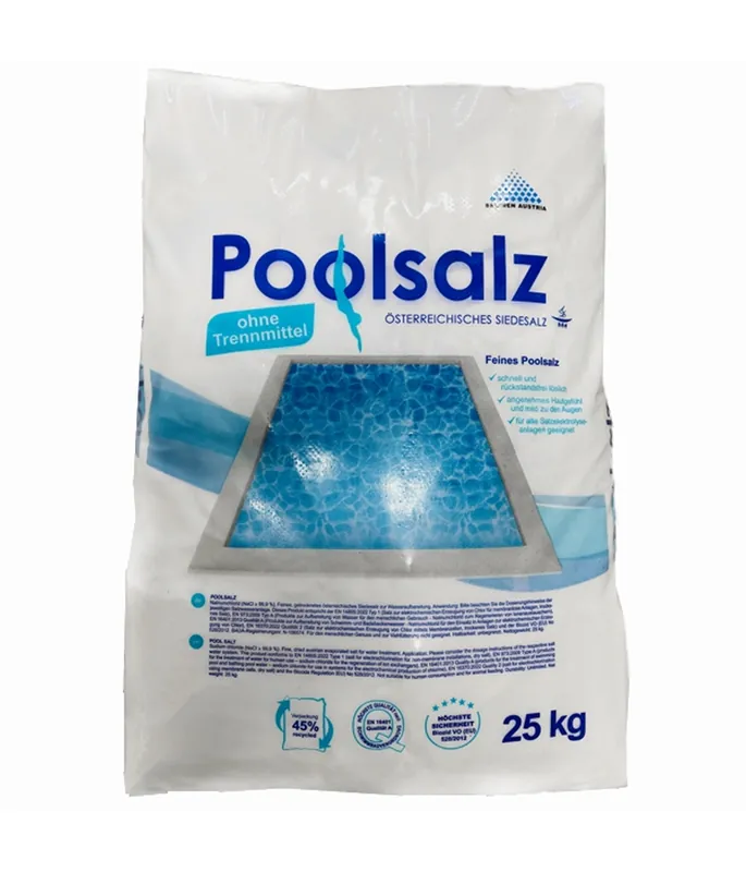 Poolsalzgranulat für Salzelektrolyseanlagen Geprüft