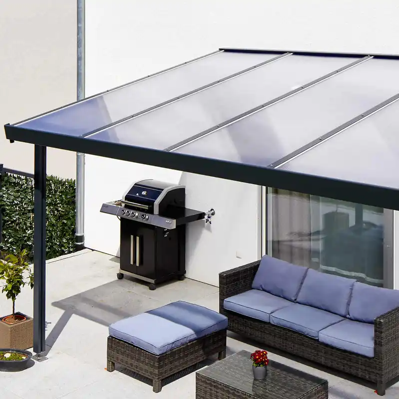 Top-Seller Gutta Premium Terrassendach 4102 x 3060 mm anthrazit
